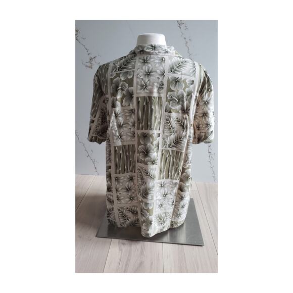 VTG Teddi Shirt Womens L Green Button Down Long Tailored Oversized Classic Crop - Picture 2 of 14